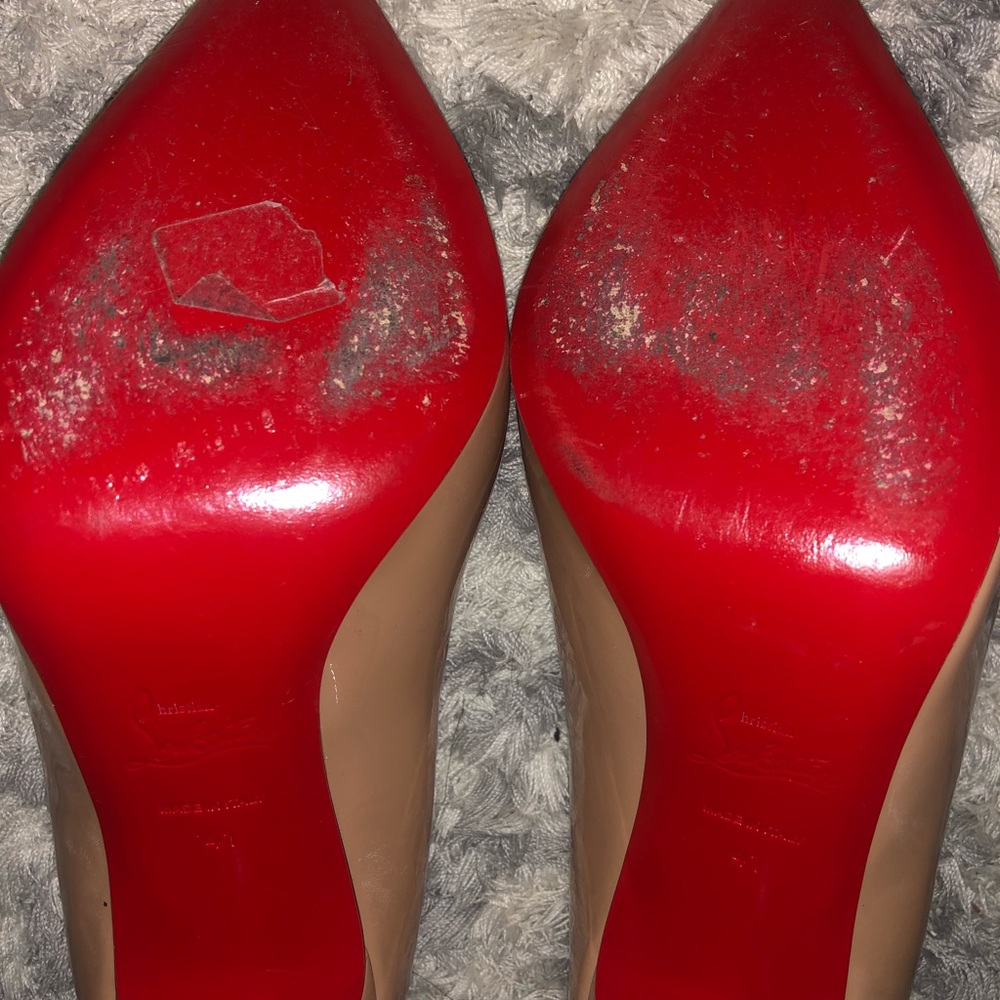 Christian Louboutin Pigalles size 41 nude patent leather - Picture 3 of 6